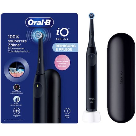Oral-B Io Series 2 Ηλεκτρική Οδοντόβουρτσα με Θήκη Ταξιδίου Μαύρη