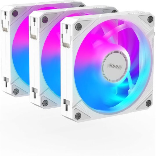 Gigabyte AORUS EZ CHAIN Case Fan 120mm με Λευκό Φωτισμό Λευκό