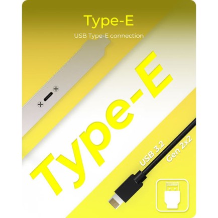 Icybox Ib-ac553 Usb Type-c 3.2 Gen2x2 Back Panel Internal Usb Type-e Connector