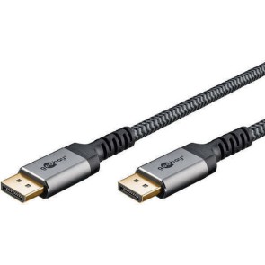 Goobay Cable DisplayPort male - DisplayPort male 2m Γκρι (75680)