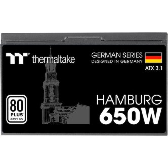 Thermaltake Hamburg 650W Μαύρο Τροφοδοτικό Υπολογιστή Full Wired