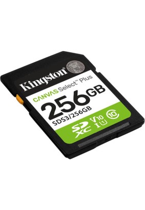 256gb Sd Memory Card Kingston Canvas Select Plus Class 10 Uhs-i Read Speed Up To 100mb/s