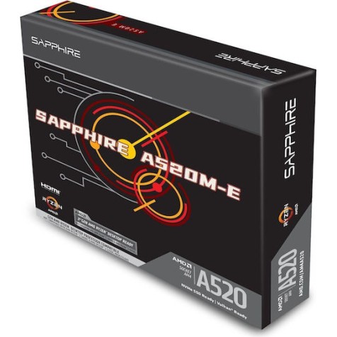 Sapphire A520M-E Motherboard Micro ATX με AMD AM4 Socket 52119-04-40G