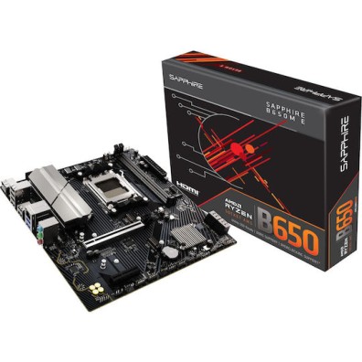 Sapphire B650M-E Motherboard Micro ATX με AMD AM5 Socket 52112-04-40G