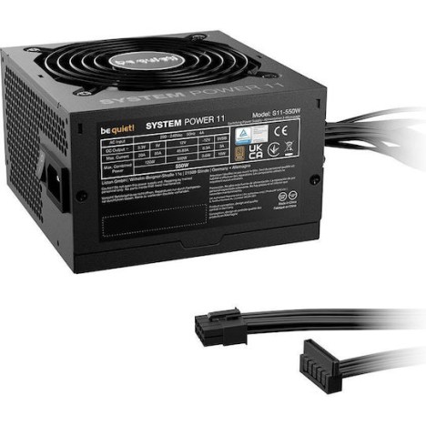 Be Quiet System Power 11 550W Μαύρο Τροφοδοτικό Υπολογιστή Full Wired 80 Plus Bronze