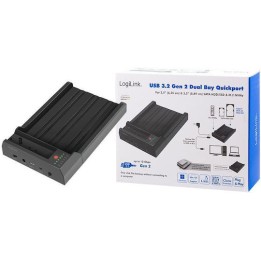 LogiLink Docking Station για 2 Σκληρούς Δίσκους SATA 2.5