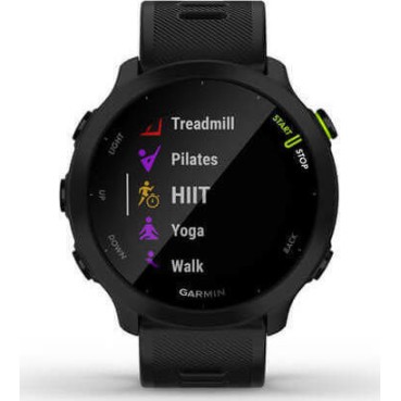 Garmin Forerunner 55 42mm Αδιάβροχο Smartwatch με Παλμογράφο (Black)