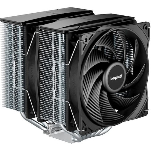 Be Quiet Pure Rock Pro 3 Ψύκτρα Επεξεργαστή Διπλού Ανεμιστήρα για Socket AM4/AM5/1200/115x/1700 Ασημί