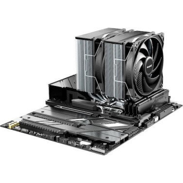 Be Quiet Pure Rock Pro 3 Ψύκτρα Επεξεργαστή Διπλού Ανεμιστήρα για Socket AM4/AM5/1200/115x/1700 Ασημί