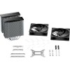 Be Quiet Pure Rock Pro 3 Ψύκτρα Επεξεργαστή Διπλού Ανεμιστήρα για Socket AM4/AM5/1200/115x/1700 Ασημί
