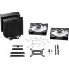 Be Quiet Pure Rock Pro 3 LX Ψύκτρα Επεξεργαστή για Socket AM4/AM5/1200/115x/1700 με ARGB Φωτισμό
