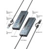 Icy Box Hub 9 Θυρών με σύνδεση USB-A Γκρι