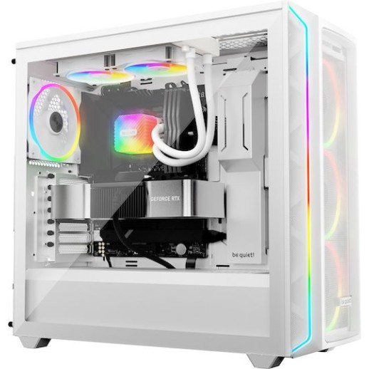Be Quiet Light Loop Υδρόψυξη Επεξεργαστή Διπλού Ανεμιστήρα 120mm για Socket AM4/AM5/1700/1200/115x με ARGB Φωτισμό Λευκή