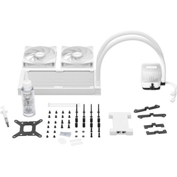 Be Quiet Light Loop Υδρόψυξη Επεξεργαστή Διπλού Ανεμιστήρα 120mm για Socket AM4/AM5/1700/1200/115x με ARGB Φωτισμό Λευκή