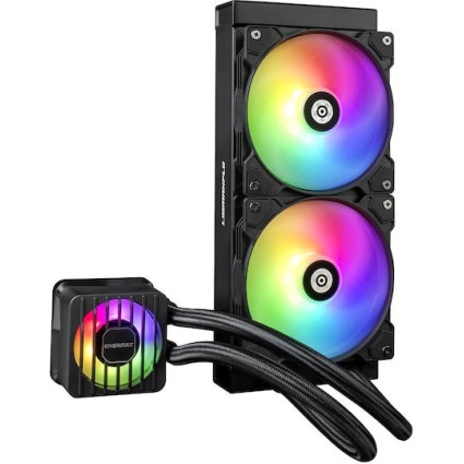 Enermax LIQMAXFLO 240 Υδρόψυξη Επεξεργαστή Διπλού Ανεμιστήρα 120mm για Socket AM4/AM5/1700/1200/115x με ARGB Φωτισμό