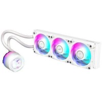 Gigabyte AORUS Waterforce II 360 Υδρόψυξη Επεξεργαστή Τριπλού Ανεμιστήρα 120mm για Socket AM4/AM5/1700/1200 με ARGB Φωτισμό Λευκή