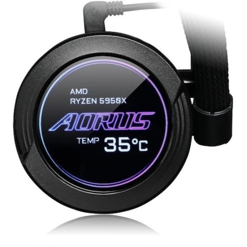 Gigabyte Aorus Waterforce X II 240 Υδρόψυξη Επεξεργαστή Διπλού Ανεμιστήρα 120mm για Socket AM4/AM5/1700/1200/115x με ARGB Φωτισμό