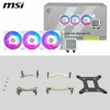 MSI MAG Coreliquid A13 360 Υδρόψυξη Επεξεργαστή Τριπλού Ανεμιστήρα 120mm για Socket AM4/AM5/1700 με ARGB Φωτισμό Λευκή