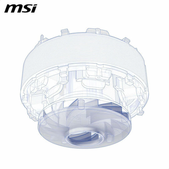 MSI MAG Coreliquid A13 360 Υδρόψυξη Επεξεργαστή Τριπλού Ανεμιστήρα 120mm για Socket AM4/AM5/1700 με ARGB Φωτισμό Λευκή