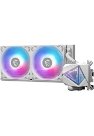 MSI MAG CoreLiquid Υδρόψυξη Επεξεργαστή Διπλού Ανεμιστήρα 120mm για Socket AM4/AM5/1700/1200/115x με ARGB Φωτισμό Λευκή