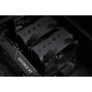 Noctua NH-D15NH-D15 chromax.black Ψύκτρα Επεξεργαστή Διπλού Ανεμιστήρα για Socket AM4/AM5/1200/115x