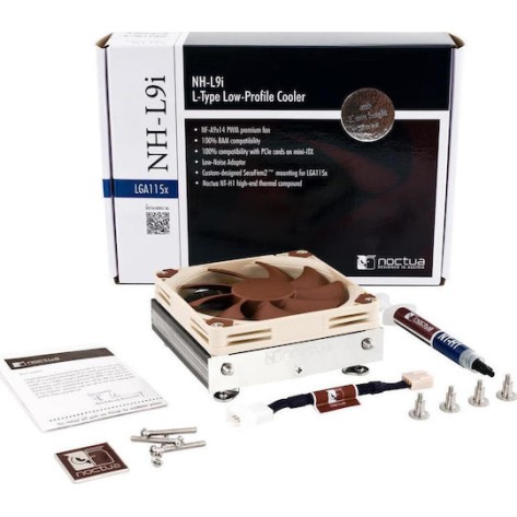 Noctua NH-L9i Ψύκτρα Επεξεργαστή Low Profile για Socket 115x Καφέ