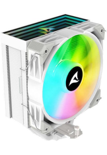 Sharkoon A50 Ψύκτρα Επεξεργαστή για Socket AM4/AM5/1200/115x/1700 με RGB Φωτισμό Λευκή