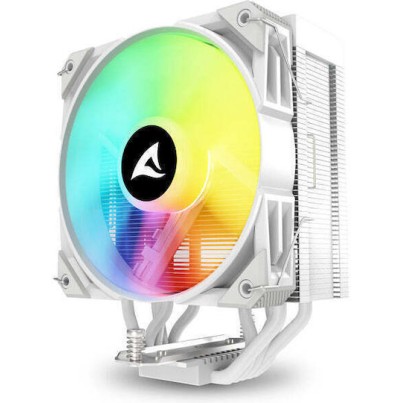 Sharkoon A50 Ψύκτρα Επεξεργαστή για Socket AM4/AM5/1200/115x/1700 με RGB Φωτισμό Λευκή