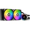 Sharkoon S80 RGB Υδρόψυξη Επεξεργαστή Διπλού Ανεμιστήρα 120mm για Socket AM4/AM5/1700/1200/115x