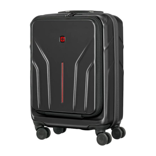 Wenger Carry-on Βαλίτσα Ταξιδίου Καμπίνας Σκληρή Μαύρη με 4 Ρόδες Ύψους 54εκ.
