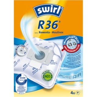 Swirl R36 Σακούλες Σκούπας 4τμχ Συμβατή με Σκούπα Moulinex / Rowenta