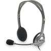 Logitech H110 On Ear Multimedia Ακουστικά με μικροφωνο και σύνδεση 3.5mm Jack σε Γκρι χρώμα