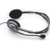 Logitech H110 On Ear Multimedia Ακουστικά με μικροφωνο και σύνδεση 3.5mm Jack σε Γκρι χρώμα