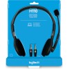 Logitech H110 On Ear Multimedia Ακουστικά με μικροφωνο και σύνδεση 3.5mm Jack σε Γκρι χρώμα