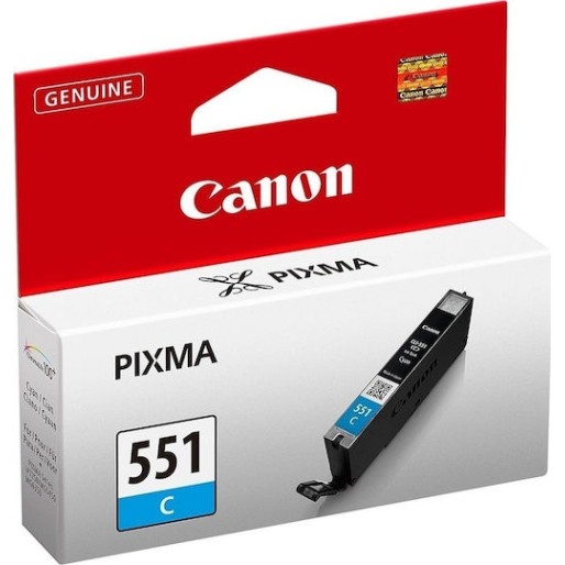Canon CLI-551 Γνήσιο Μελάνι Εκτυπωτή InkJet Κυανό (6509B001)