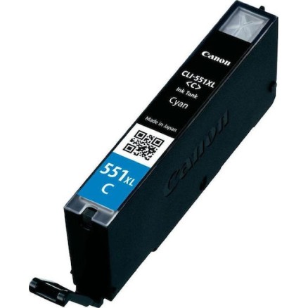 Canon CLI-551XL Γνήσιο Μελάνι Εκτυπωτή InkJet Κυανό (6444B001)