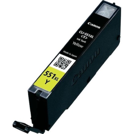 Canon CLI-551XL Γνήσιο Μελάνι Εκτυπωτή InkJet Κίτρινο (6446B001)