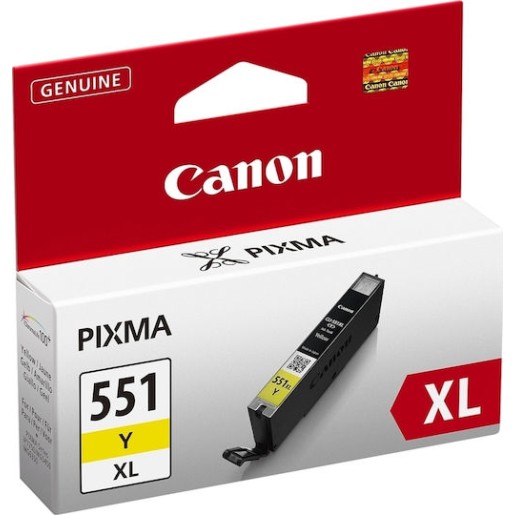 Canon CLI-551XL Γνήσιο Μελάνι Εκτυπωτή InkJet Κίτρινο (6446B001)