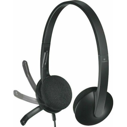 Logitech H340 On Ear Multimedia Ακουστικά με μικροφωνο και σύνδεση USB