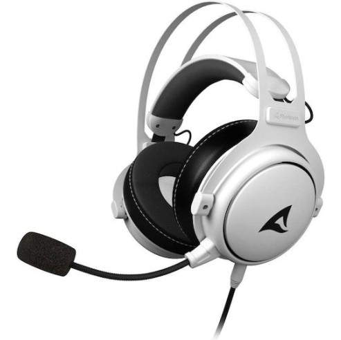 Sharkoon Skiller SGH50 Over Ear Gaming Headset με σύνδεση 3.5mm Γκρι