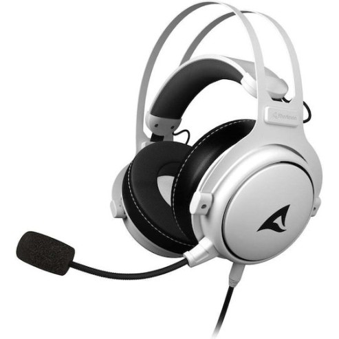 Sharkoon Skiller SGH50 Over Ear Gaming Headset με σύνδεση 3.5mm Γκρι