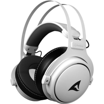 Sharkoon Skiller SGH50 Over Ear Gaming Headset με σύνδεση 3.5mm Γκρι