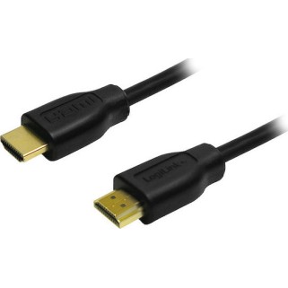 LogiLink HDMI 1.3 Cable HDMI male - HDMI male 0.2m Μαύρο