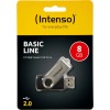 Intenso Basic Line 8GB USB 2.0 Stick Ασημί