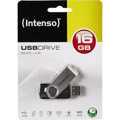 Intenso Basic Line 16GB USB 2.0 Stick Ασημί