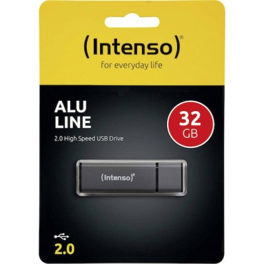 Intenso Alu Line 32GB USB 2.0 Stick Γκρι