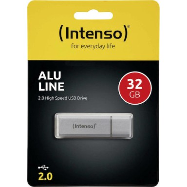 Intenso Alu Line 32GB USB 2.0 Stick Ασημί