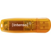 Intenso Rainbow Line 64GB USB 2.0 Stick Πορτοκαλί