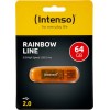 Intenso Rainbow Line 64GB USB 2.0 Stick Πορτοκαλί