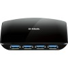 D-Link USB 3.0 Hub 4 Θυρών με σύνδεση USB-A και Εξωτερική Παροχή Ρεύματος